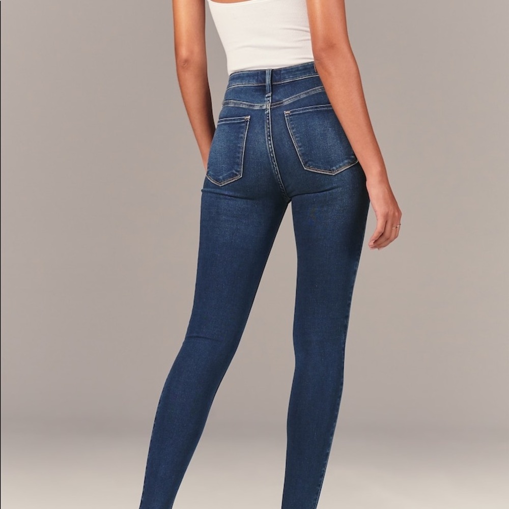 Abercrombie ripped skinny jeans
